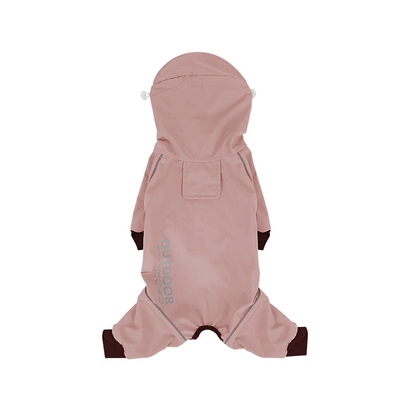 Dog Raincoat Outdoor  Four-Legged Jacket