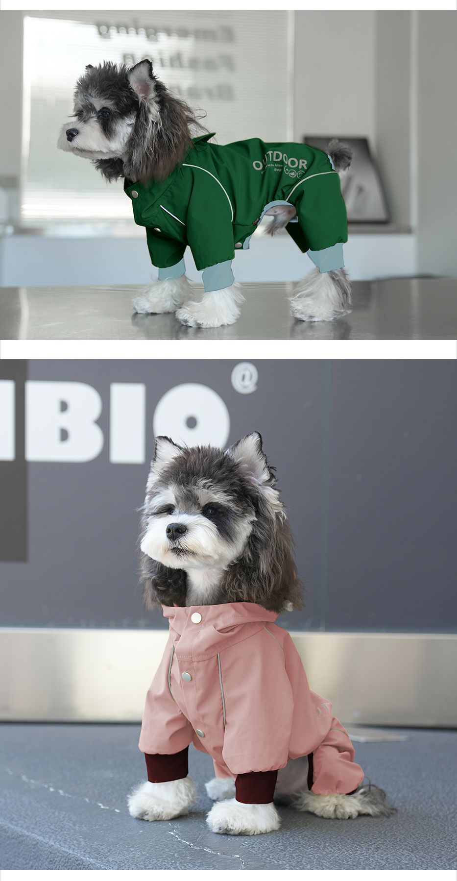 Dog Raincoat Outdoor  Four-Legged Jacket