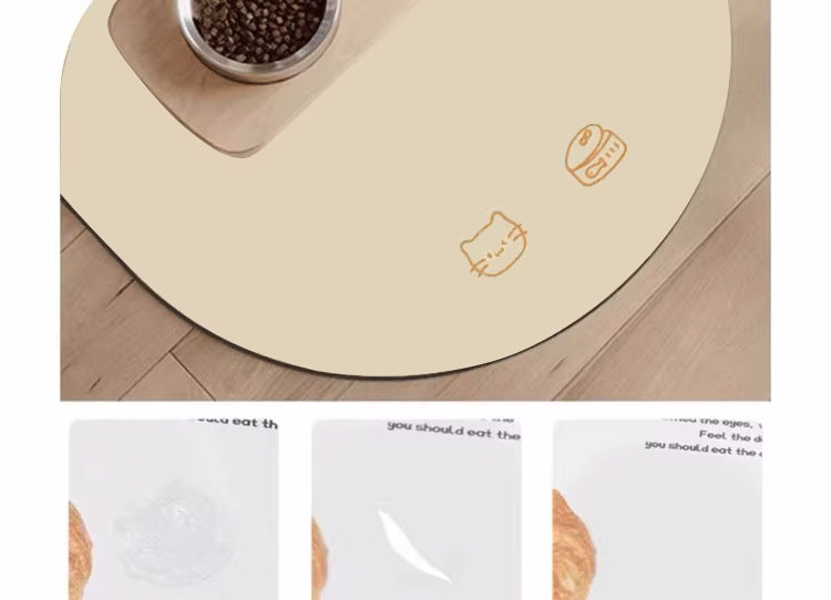 Pet food mat water-proof