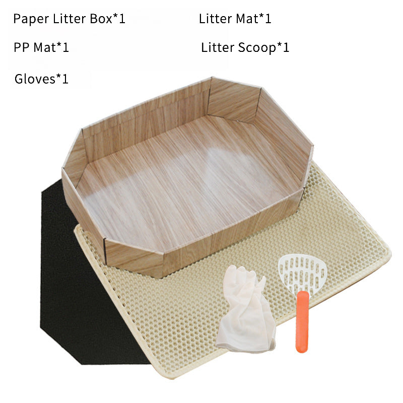 Cat travel litter box foldable waterproof