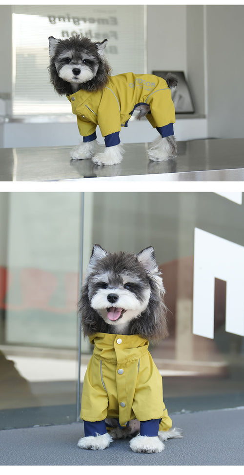 Dog Raincoat Outdoor  Four-Legged Jacket