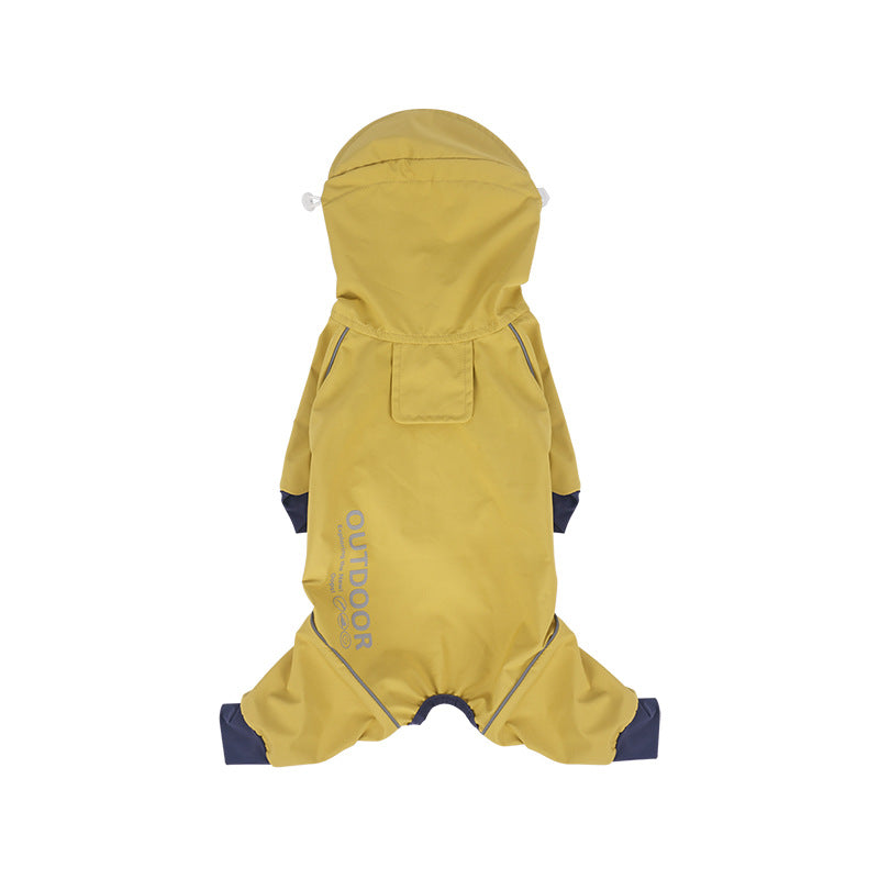 Dog Raincoat Outdoor  Four-Legged Jacket